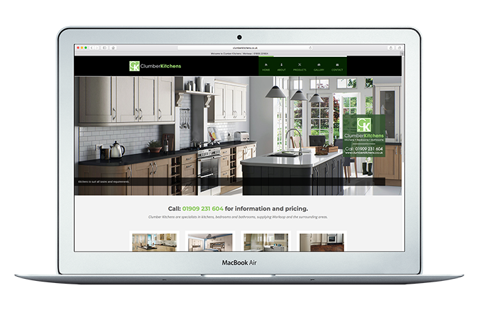 Clumber Kitchens Responsive Website