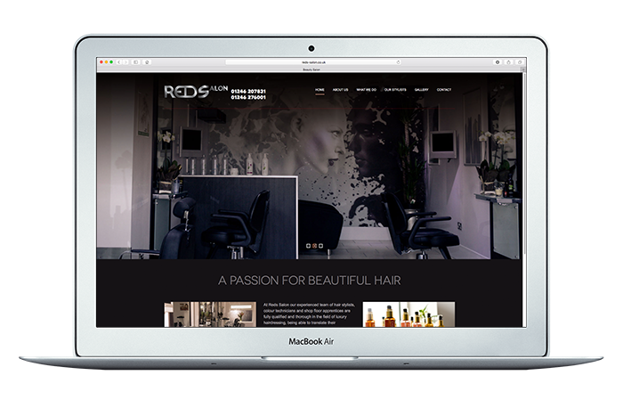 Reds Salon Responsive Website